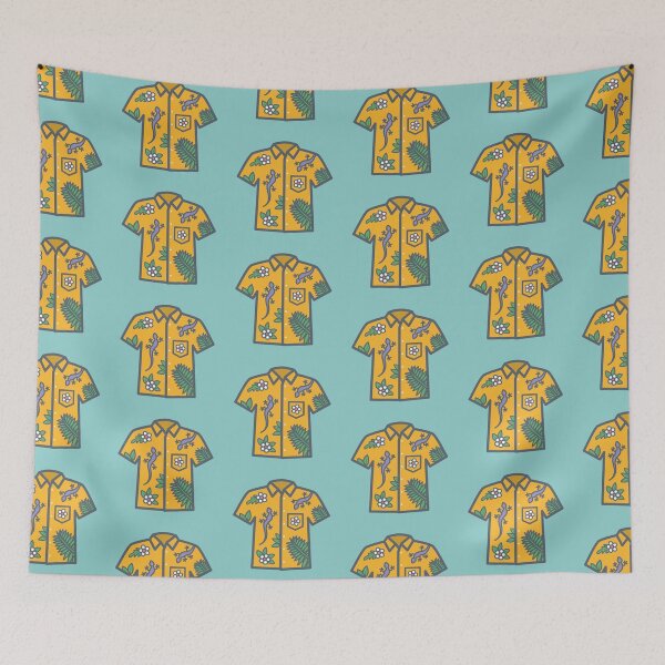 Item preview, Hawaiian Gekko Shirt Orange designed and sold by propellerhead.
