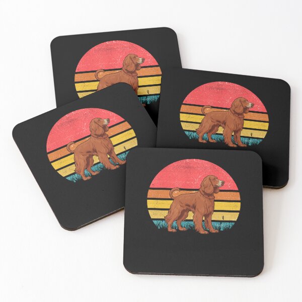 Artikelvorschau, Irish Setter Vintage Retro Sunset entworfen und verkauft von rafaeltto.
