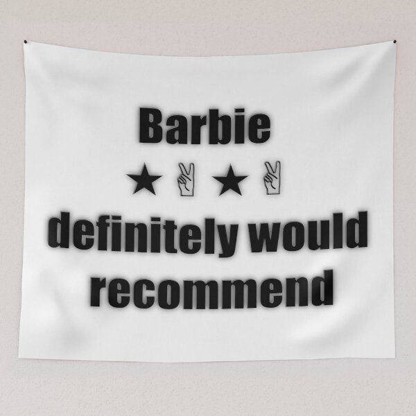 Artikelvorschau, Barbie würde T_shirt auf jeden Fall empfehlen entworfen und verkauft von The Happiness Market .