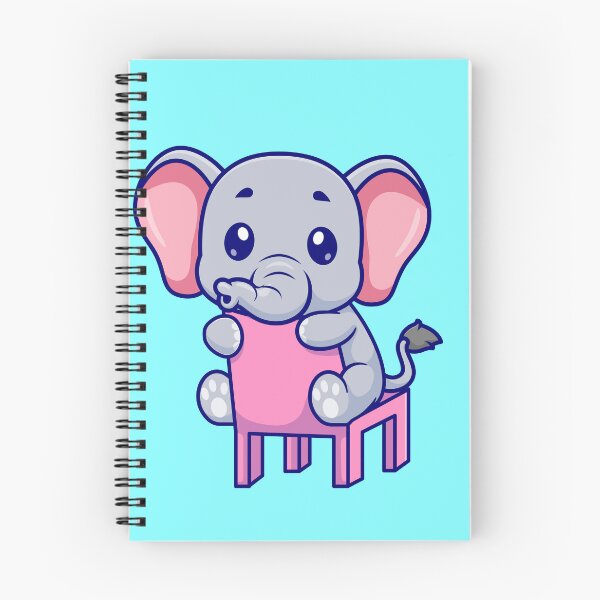 Item preview, Elegant Elephant Seating: Cute Elephant Sitting on Chair Cartoon designed and sold by hjian8219.