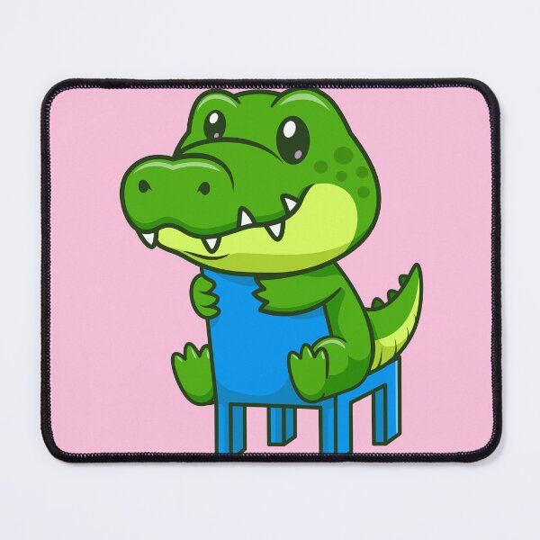 Item preview, Charming Croc's Rest: Cute Crocodile Sitting on Chair Cartoon designed and sold by hjian8219.