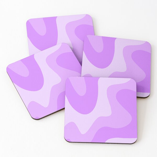 Item preview, Groovy retro maximalist wavy squiggle swirl pattern purple designed and sold by MadiMakess.
