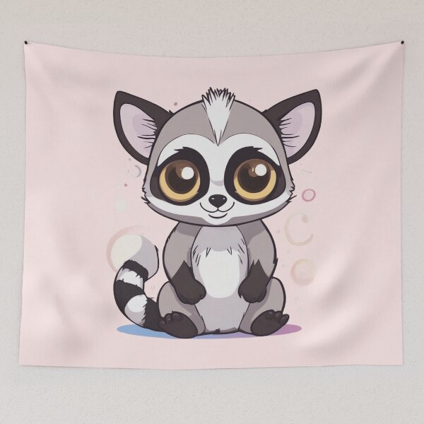 Item preview, Cute baby Ring-Tailed Lemur designed and sold by CutiePalace.