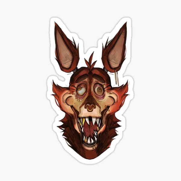 Foxy five nights ( fnaf ) art Sticker for Sale by Star S2 Arts