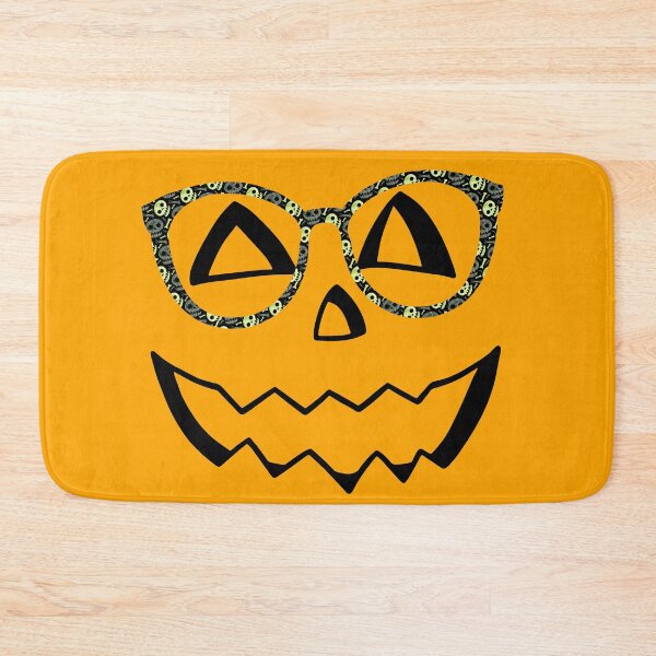 Item preview, Spooky Chic: Jack-o-Lantern Pumpkin with Skull Eyeglasses Halloween Design designed and sold by Sun Sand & Sea Art.