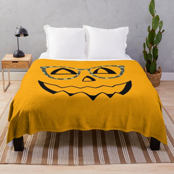 Item preview, Spooky Chic: Jack-o-Lantern Pumpkin with Skull Eyeglasses Halloween Design designed and sold by Sun Sand & Sea Art.