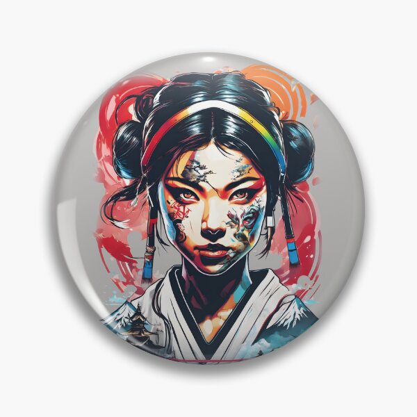 Item preview, samurai girl looking straight ahead designed and sold by defpoint.
