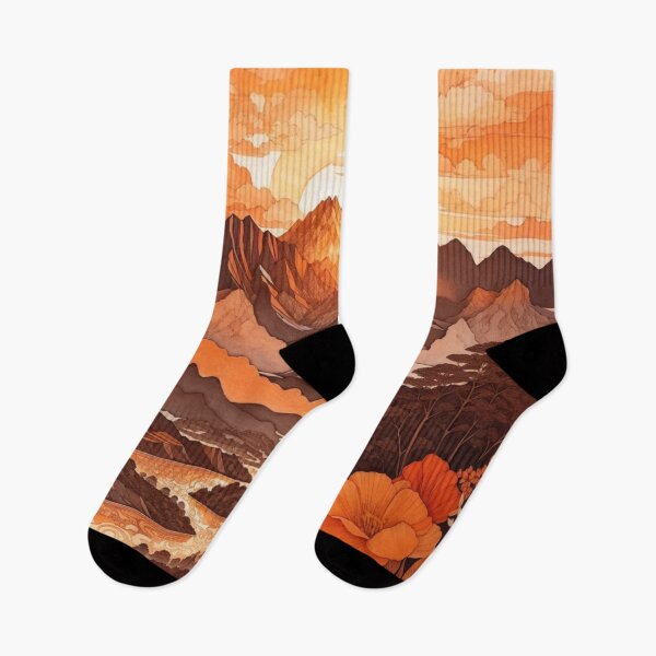 Item preview, Horizon of Warmth: A Scenic Illustration of Sunlit Peaks designed and sold by Ngea.