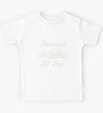American Hot Rod Custom Retro Muscle Car Kids Tee