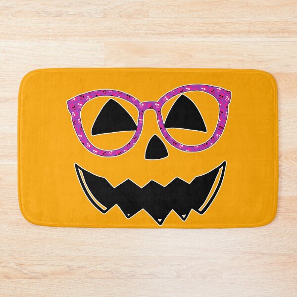 Item preview, Pumpkin Perfection: Stylish Jack-o-Lantern Rocking Skull Eyeglasses designed and sold by Sun Sand & Sea Art.