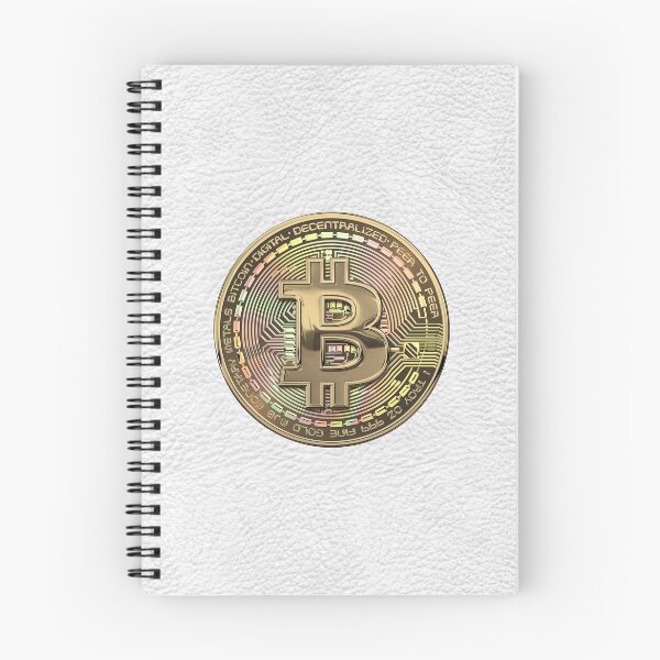 Item preview, Gold Bitcoin Effigy over White Leather designed and sold by Serge Averbukh Art Studio.