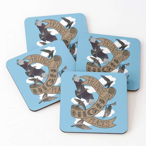 Item preview, Friends in High Places (Vulture, Swift, and Swallows) designed and sold by LauraWolfArtist.