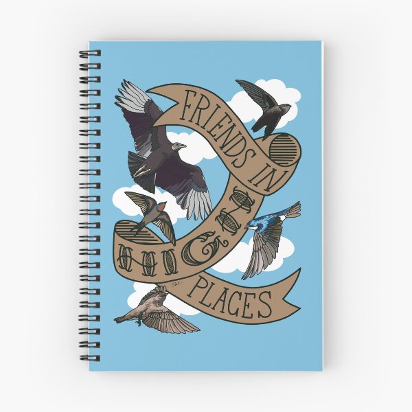 Item preview, Friends in High Places (Vulture, Swift, and Swallows) designed and sold by LauraWolfArtist.