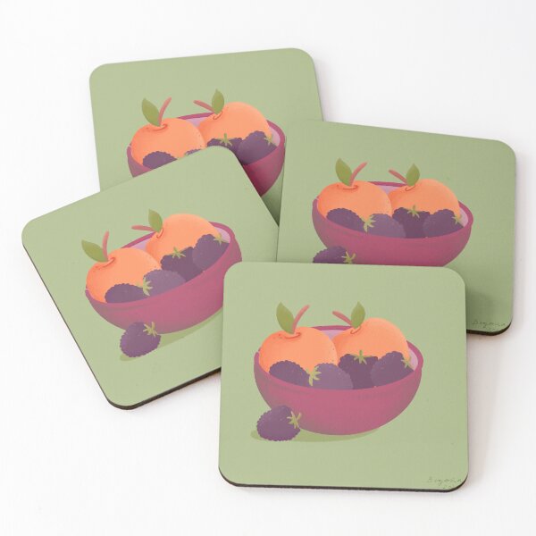 Item preview, Peaches and Blackberries in Bowl designed and sold by Numero21.