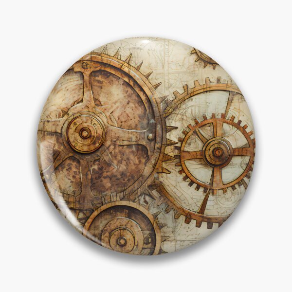 Item preview, Old Gears Drawings and Design on old Manuscript  designed and sold by BrandonArtWorld.