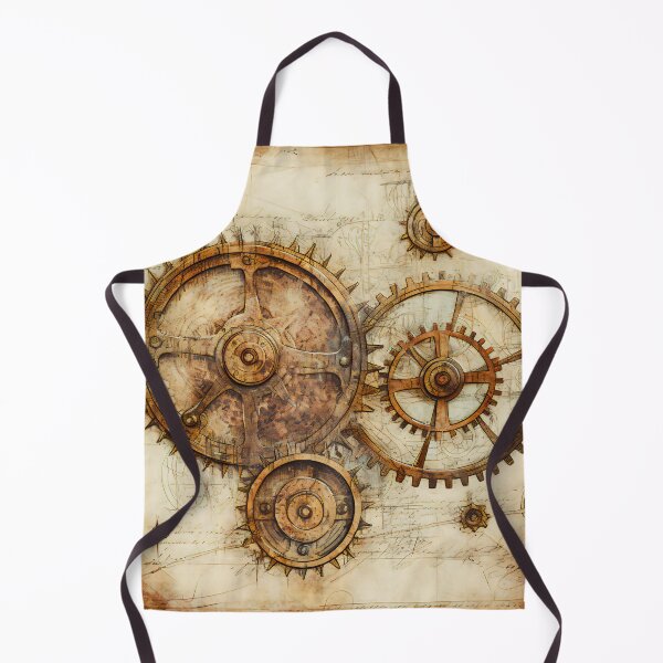 Item preview, Old Gears Drawings and Design on old Manuscript  designed and sold by BrandonArtWorld.