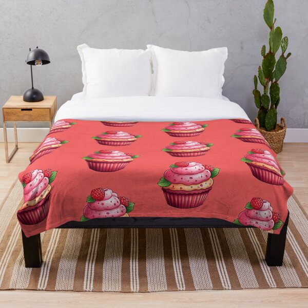 Artikelvorschau, Cute Raspberry Cupcake Digital Art entworfen und verkauft von Digiversal.