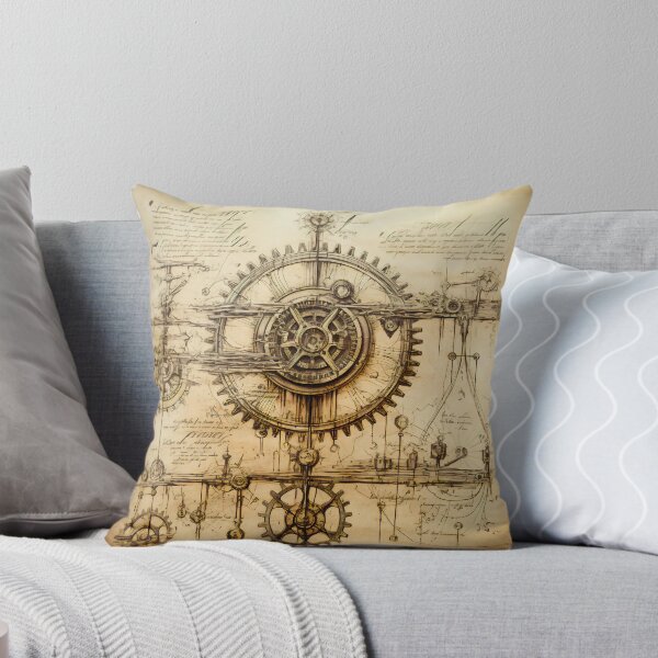 Item preview, Old Gears Drawings and Design on old Manuscript  designed and sold by BrandonArtWorld.