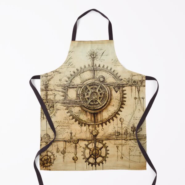 Item preview, Old Gears Drawings and Design on old Manuscript  designed and sold by BrandonArtWorld.