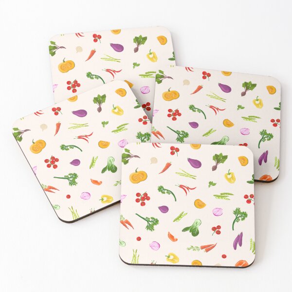 Item preview, Small Vegetable Medley on Cream designed and sold by gabrielleneil.