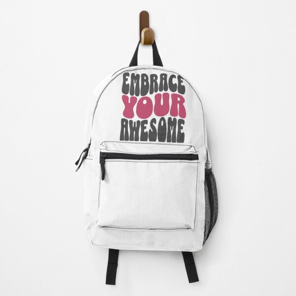 Item preview, Red Pink Embrace Your Awesome Funny Meme Quote designed and sold by SassyArtistry.