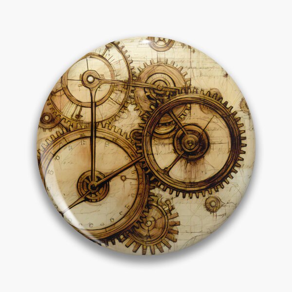 Item preview, Old Gears Drawings and Design on old Manuscript  designed and sold by BrandonArtWorld.