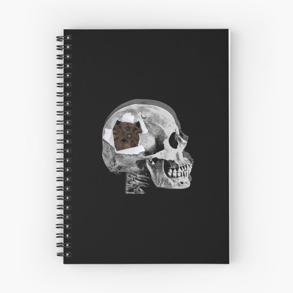 Item preview, Skull collage Halloween industrial steampunk designed and sold by Vanessa Valenzuela.