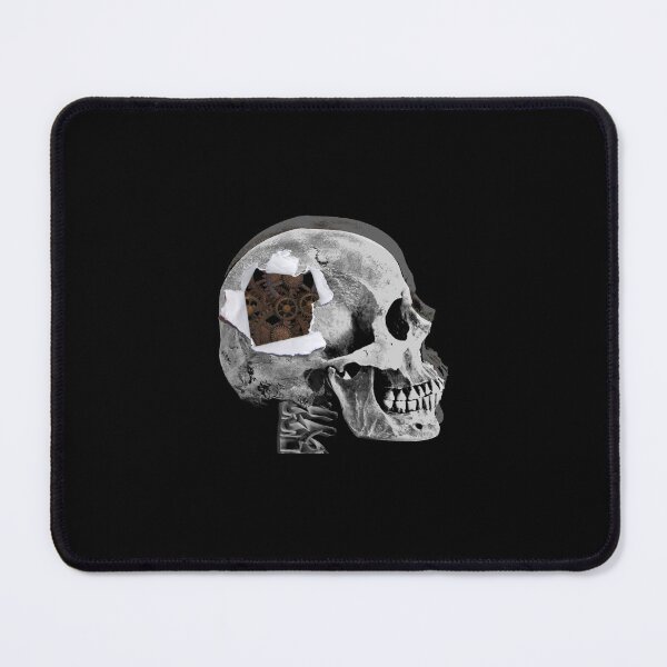 Item preview, Skull collage Halloween industrial steampunk designed and sold by Vanessa Valenzuela.