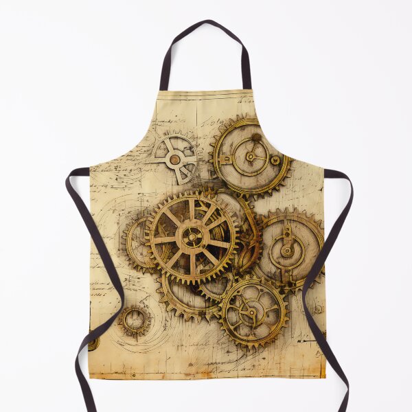 Item preview, Old Gears Drawings and Design on old Manuscript  designed and sold by BrandonArtWorld.