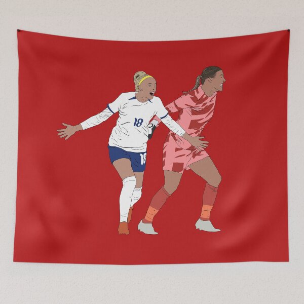 Item preview, Chloe Kelly Mary Earps England Women's Football Minimalist designed and sold by Hevding.