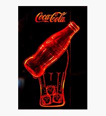 A beautiful bright Coca-Cola advertisement Photographic Print