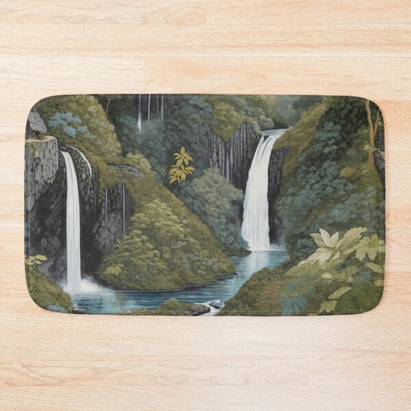 Item preview, Nature's Cascade: A Scenic Waterfall and Serene Lake designed and sold by Ngea.