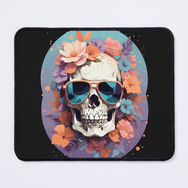 Item preview, Flower Skull 2 designed and sold by Zeus-Prime.