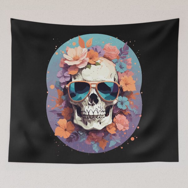 Item preview, Flower Skull 2 designed and sold by Zeus-Prime.