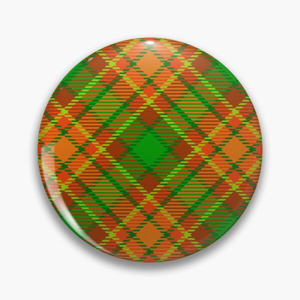 Item preview, Patrón de cuadros de tartán naranja y verde designed and sold by Osting.