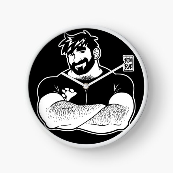 ADAM LIKES CROSSING ARMS - LINEART Clock