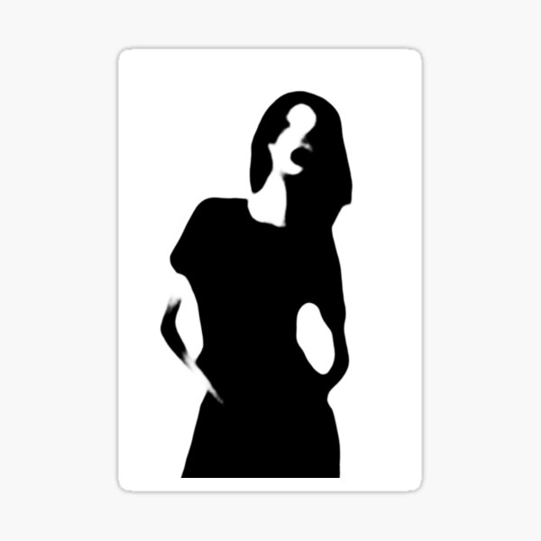 Silhouette of a woman Sticker