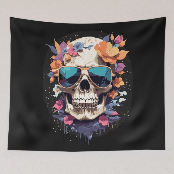 Item preview, Flower Skull 3 designed and sold by Zeus-Prime.