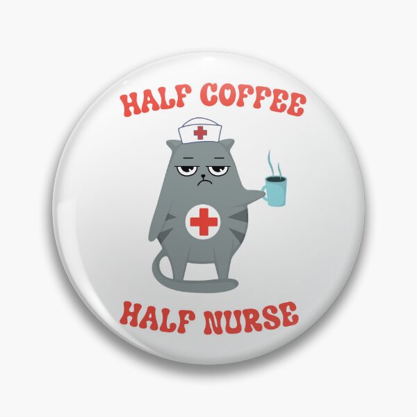 Item preview, Half Coffee Half Nurse designed and sold by SloganVibe.