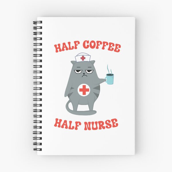 Item preview, Half Coffee Half Nurse designed and sold by SloganVibe.