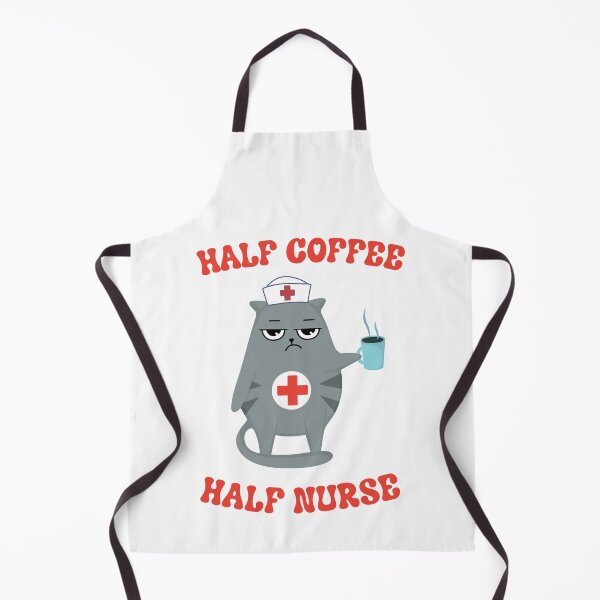 Item preview, Half Coffee Half Nurse designed and sold by SloganVibe.