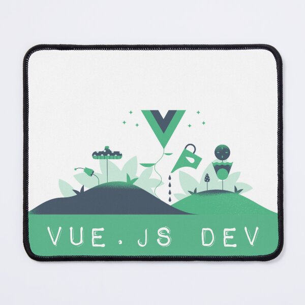 Item preview, VueJS Land White designed and sold by C0dingTshirts.