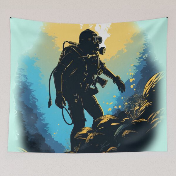 Item preview, Beneath the Waves - Exploring the Depths as a Scuba Diver designed and sold by Brownpants.