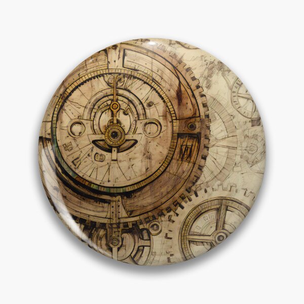 Item preview, Old Gears Drawings and Design on old Manuscript  designed and sold by BrandonArtWorld.