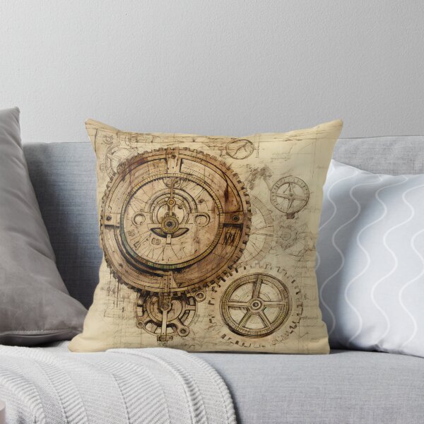 Item preview, Old Gears Drawings and Design on old Manuscript  designed and sold by BrandonArtWorld.
