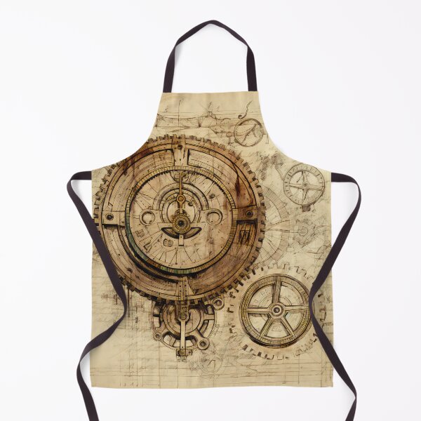 Item preview, Old Gears Drawings and Design on old Manuscript  designed and sold by BrandonArtWorld.