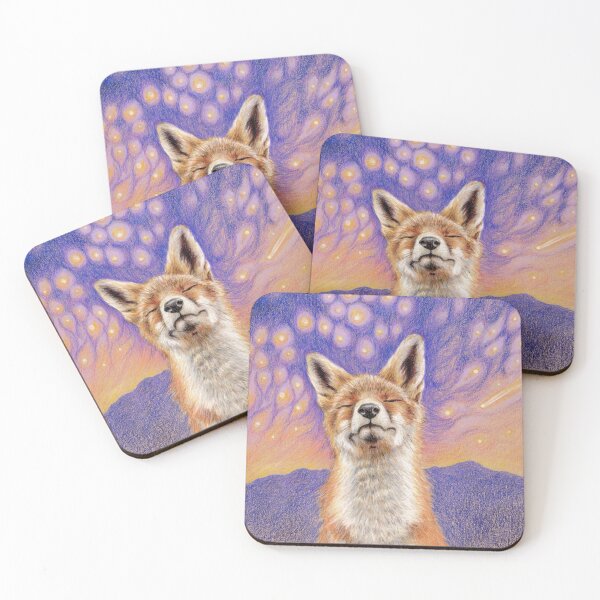 Item preview, Cosmic Fox  designed and sold by Rhiannon Wolfe Art .