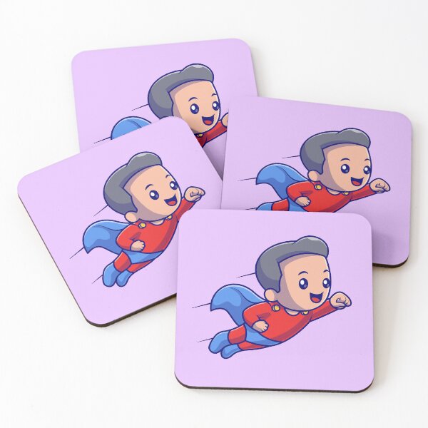 Item preview, Skyward Soar: Cute Boy Superhero in Flight Cartoon designed and sold by hjian8219.