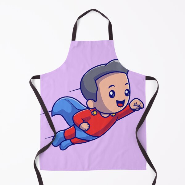 Item preview, Skyward Soar: Cute Boy Superhero in Flight Cartoon designed and sold by hjian8219.