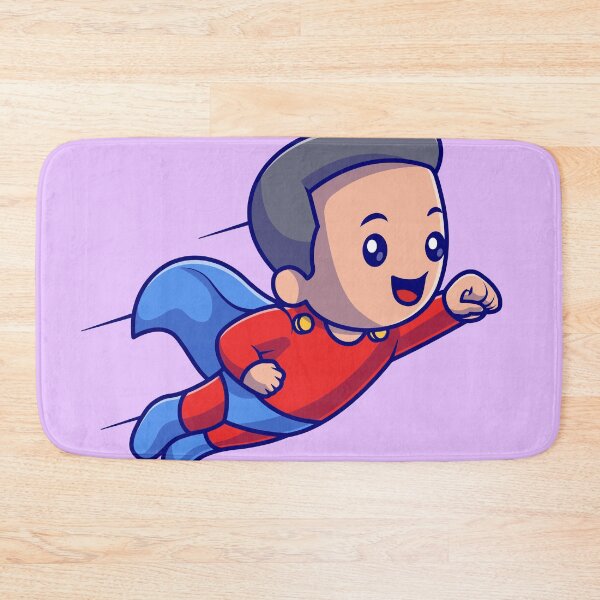 Item preview, Skyward Soar: Cute Boy Superhero in Flight Cartoon designed and sold by hjian8219.